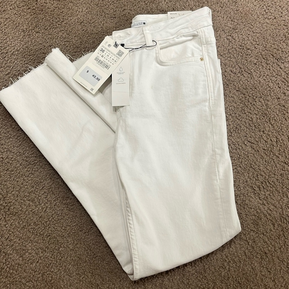 Zara mini flare jeans